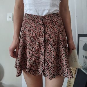 Brandy Melville Button-Down Miniskirt